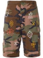 Htc Los Angeles Camouflage Fitted Shorts - Green