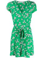 P.a.r.o.s.h. Floral Print Mini Dress - Green