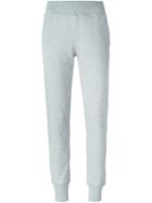 Mm6 Maison Margiela Gathered Ankle Track Pants, Women's, Size: Xs, Grey, Cotton/polyester