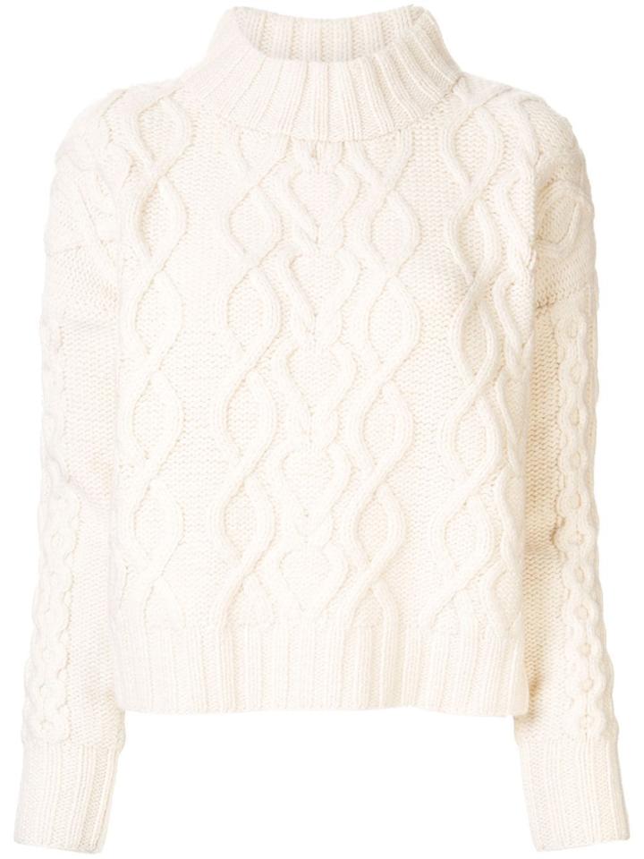 Co Cable-knit Jumper - White
