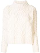 Co Cable-knit Jumper - White