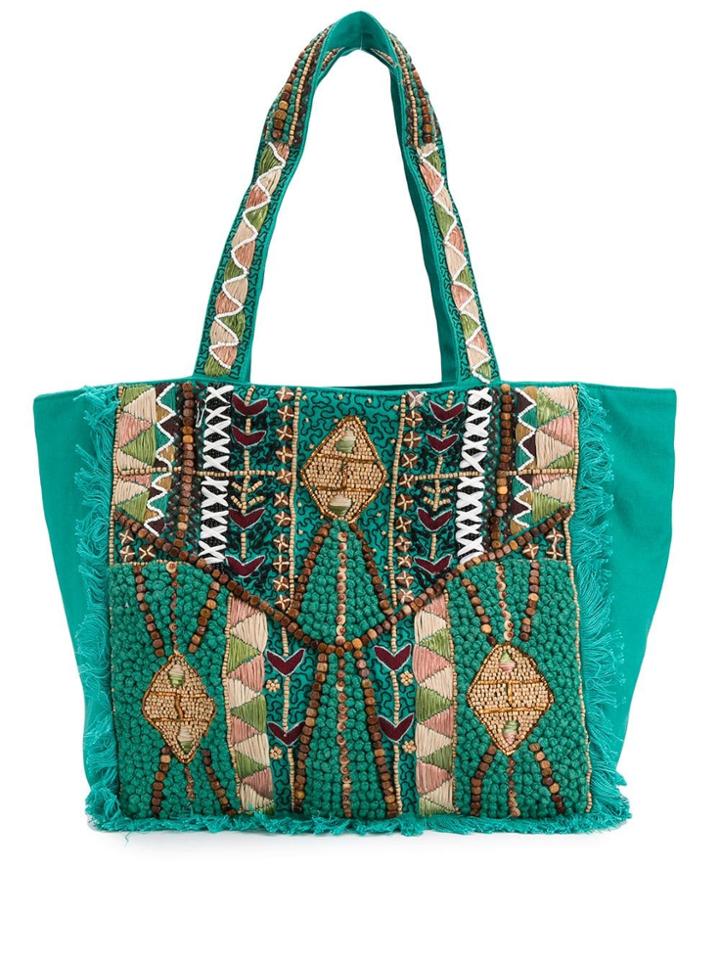 Antik Batik Mauri Tote - Green