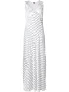 Theory Relaxed Striped Slip Dress - White
