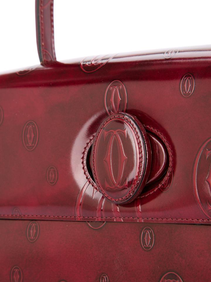 Cartier Vintage Happy Birthday Tote Bag - Red