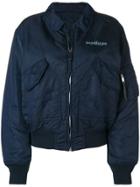 Alyx Back Applique Bomber Jacket - Blue