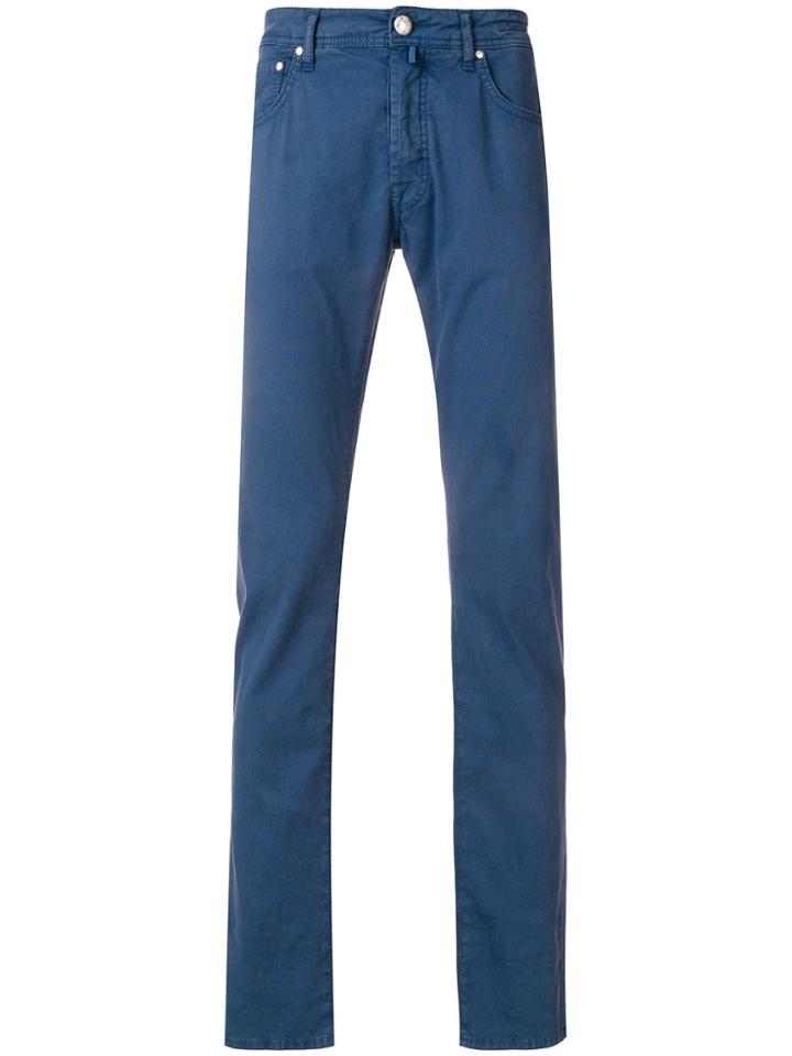 Jacob Cohen Straight Leg Chinos - Blue