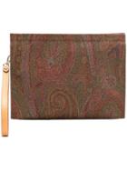 Etro Paisley Strap Clutch - Red