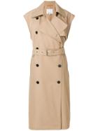3.1 Phillip Lim Sleeve-less Trench Coat - Brown