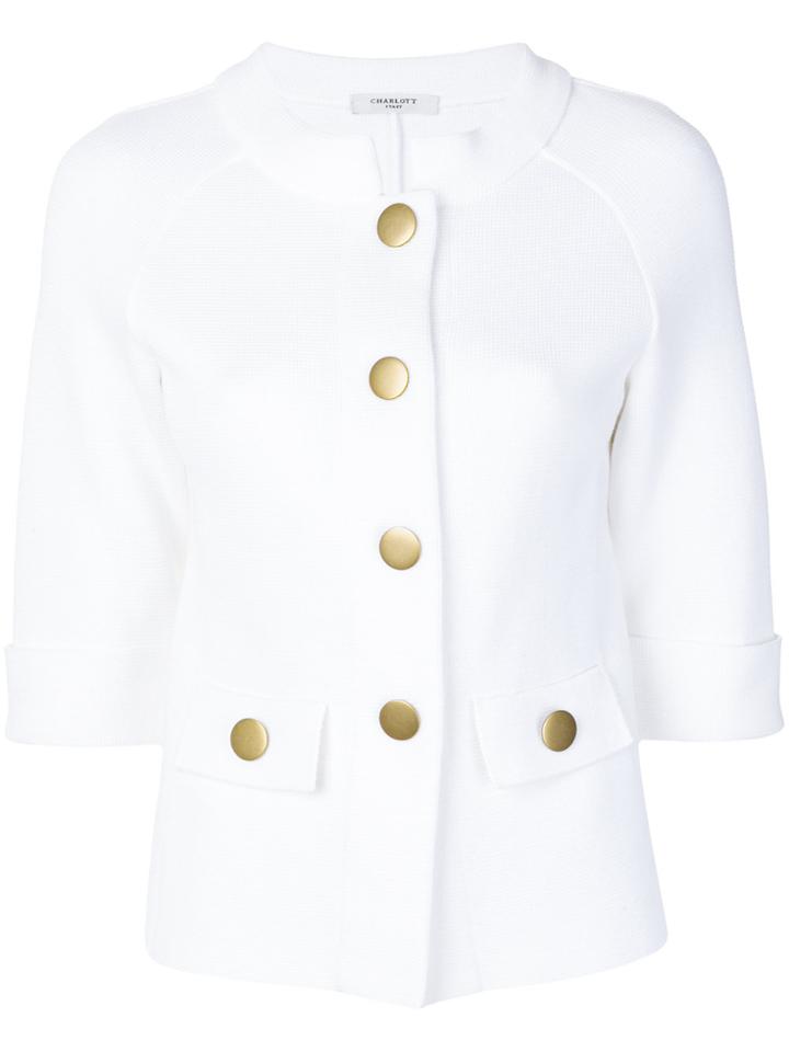 Charlott Fitted Jacket - White