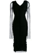 Dolce & Gabbana Ruched Fitted Dress - Black