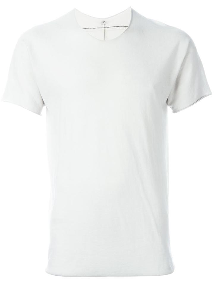 Label Under Construction Parabolic Zipped Seam T-shirt
