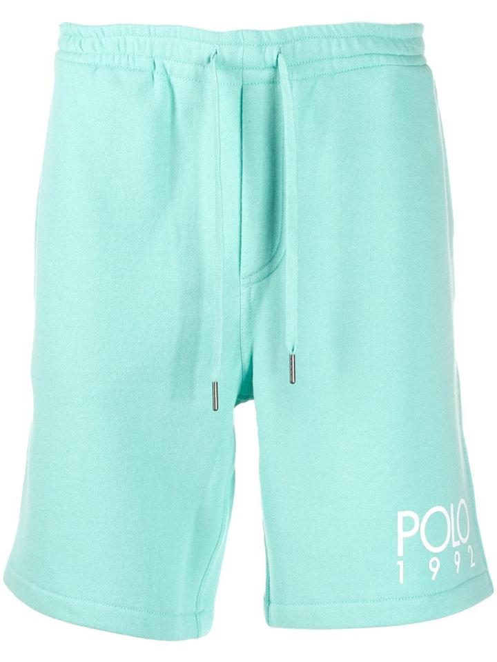 Polo Ralph Lauren Logo Printed Track Shorts - Green