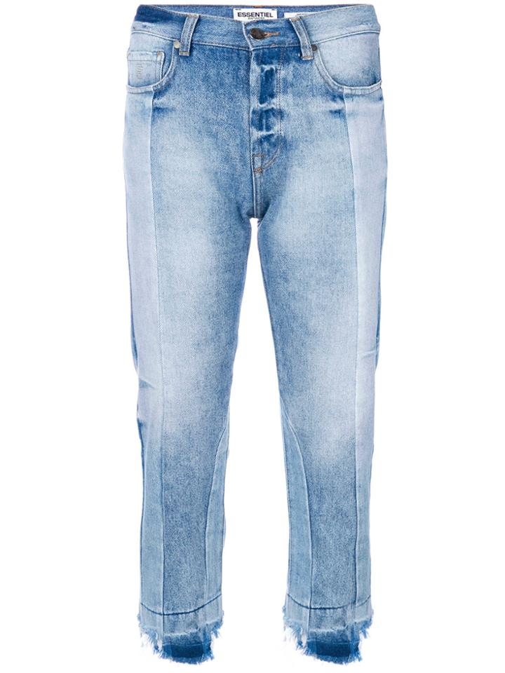 Essentiel Antwerp Cropped Fitted Jeans - Blue