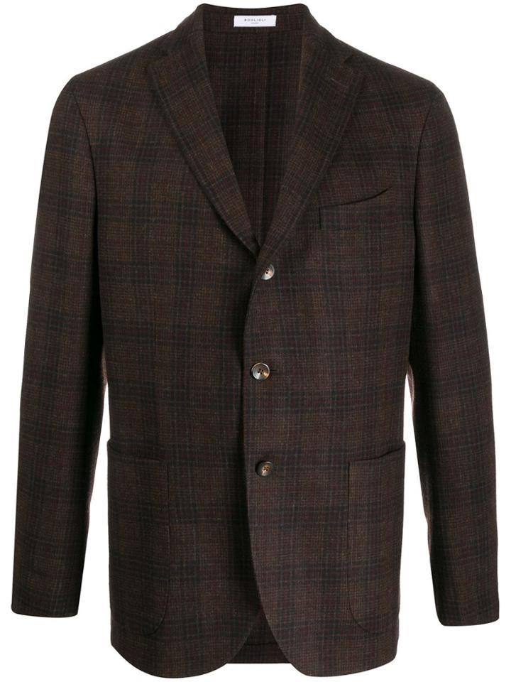 Boglioli Fitted Single-breasted Blazer - Brown