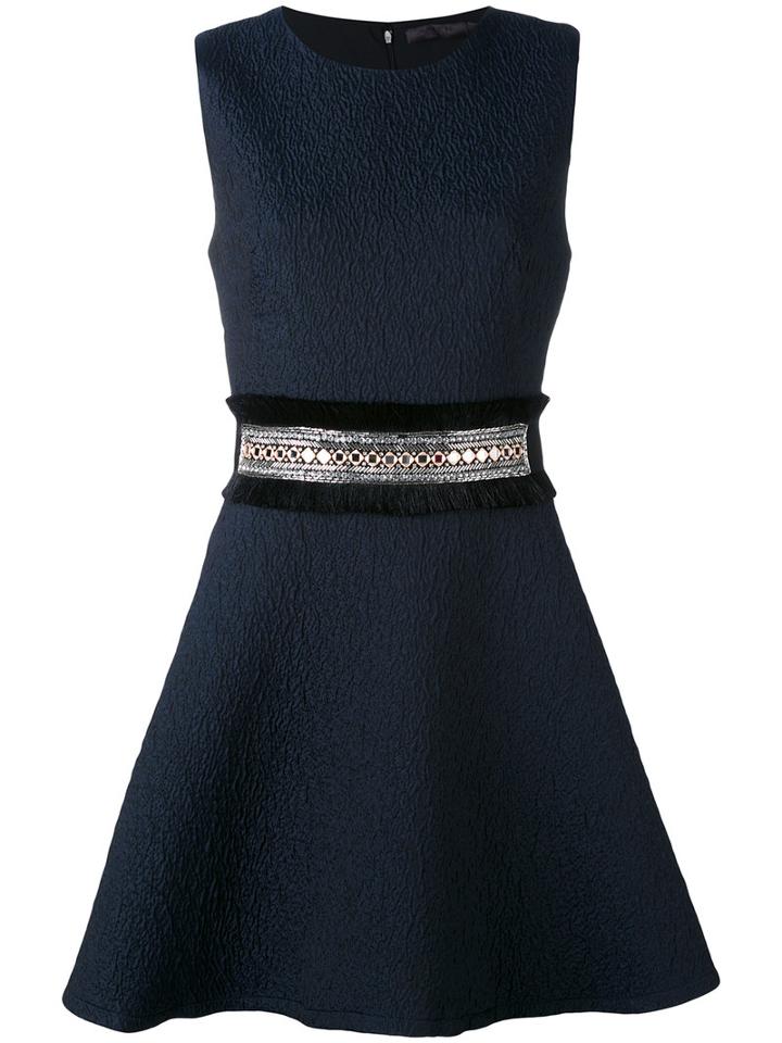 Amen - Flared Mini Dress - Women - Polyamide/polyester/spandex/elastane/glass - 40, Blue, Polyamide/polyester/spandex/elastane/glass