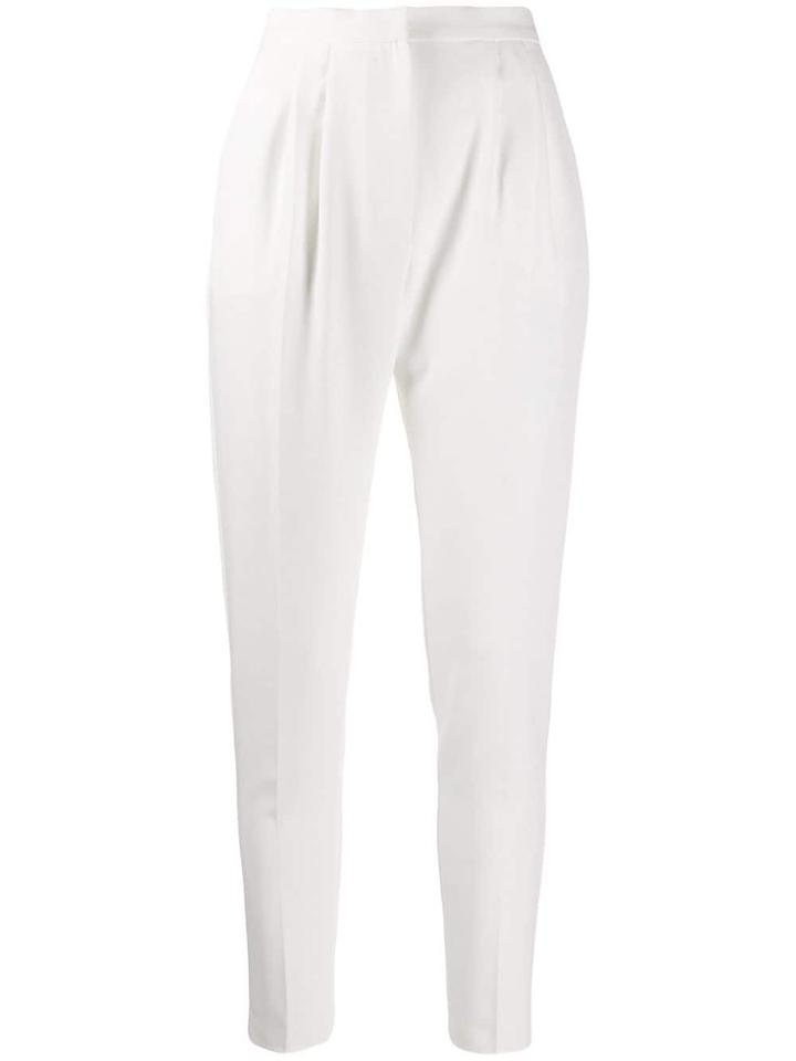 Loulou Slim Fit Tapered Trousers - White
