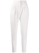 Loulou Slim Fit Tapered Trousers - White