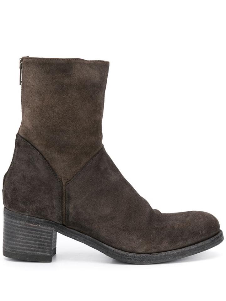 Pantanetti Zip Up Boots - Brown