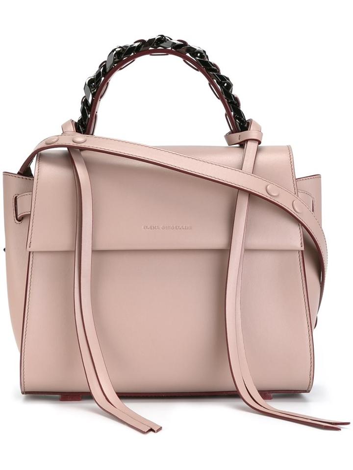 Elena Ghisellini Small 'angel' Tote, Women's, Pink/purple