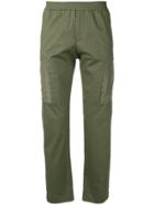 Les Hommes Urban Panel Detail Trousers - Green