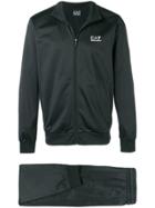 Ea7 Emporio Armani Logo Print Tracksuit - Blue