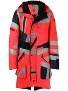 Raeburn Hooded Safety Parka Coat - Red