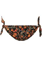 Isabel Marant Floral Print Bikini Bottoms - Black