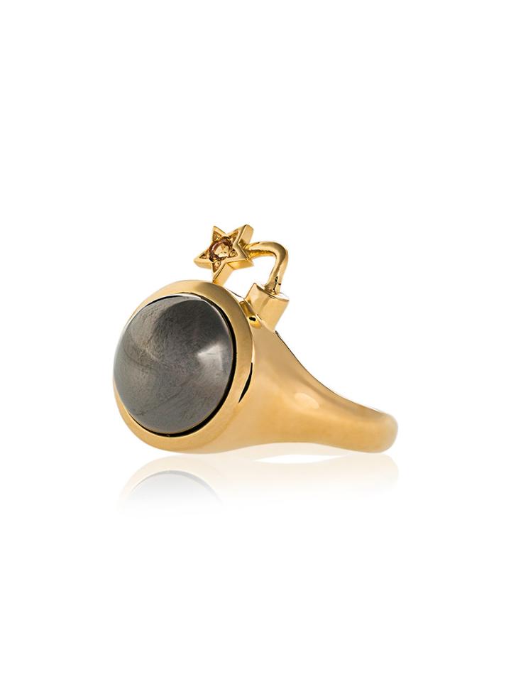 Maria Nilsdotter Multicoloured Bomb Sapphire Ring - Metallic