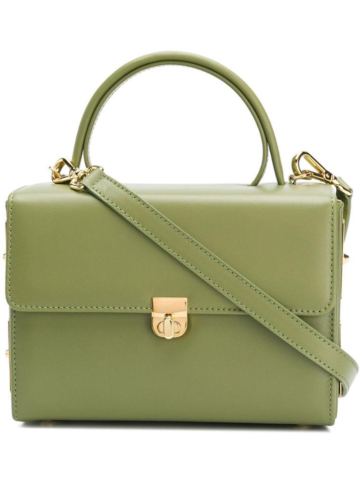 Me Moi Santana Small Box Tote - Green