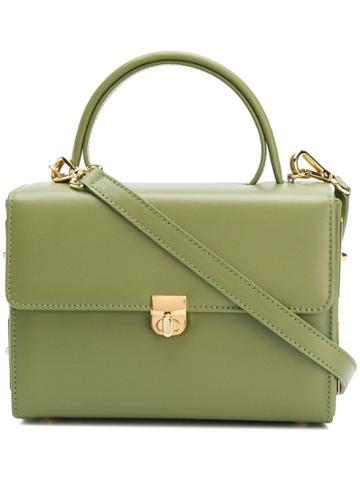 Me Moi Santana Small Box Tote - Green