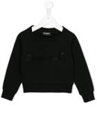 Dsquared2 Kids Embellished Sweatshirt, Girl's, Size: 6 Yrs, Black