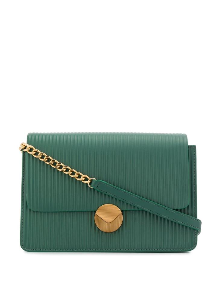 Visone Lizzy Striato Big Bag - Green