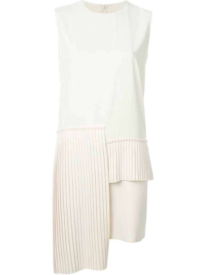 Mm6 Maison Margiela Asymmetric Pleated Hem Dress