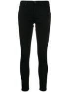 Ag Jeans Low Rise Skinny Jeans - Black
