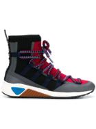 Diesel Lace-up Hi-top Sneakers - Red