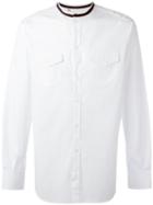 Dolce & Gabbana - Contrast Collar Shirt - Men - Cotton - 39, White, Cotton