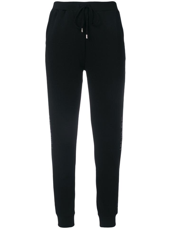 Liu Jo Logo Stripe Track Pants - Black