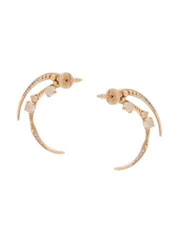 Cristina Ortiz Embellished Post Earrings - Metallic