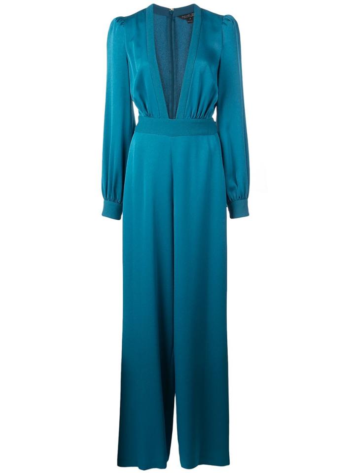 Rachel Zoe Deep V-neck Jumpsuit - Blue