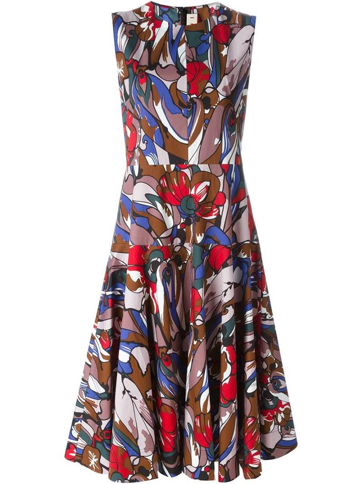 Marni 'lectric' Printed Dress