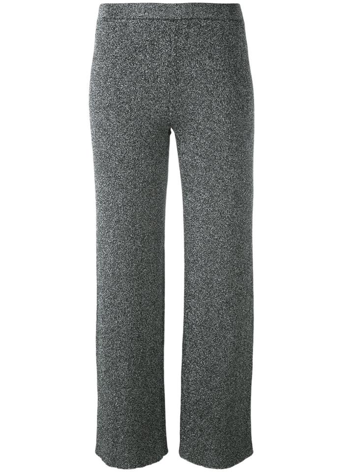 Missoni Wide Leg Cropped Trousers - Black