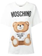 Moschino - Paper Doll Bear T-shirt - Women - Cotton - S, White, Cotton