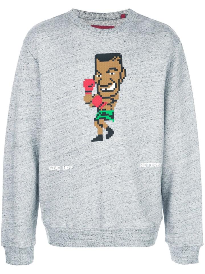 Mostly Heard Rarely Seen 8-bit Knock Out Sweatshirt - Grey