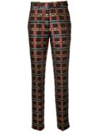 Etro Embroidered Tailored Trousers - Brown