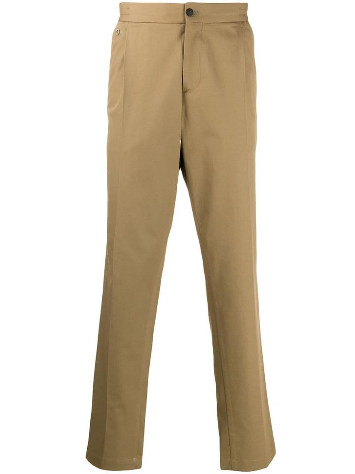 Salvatore Ferragamo Double Pleat Chinos - Neutrals