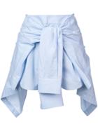 Alexander Wang Draped Tie-waist Skirt - Blue