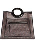 Fendi Brown Ff Runaway Large Mesh Tote