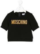 Moschino Kids - Embroidered Logo Top - Kids - Polyamide/polyester/spandex/elastane/viscose - 12 Yrs, Black