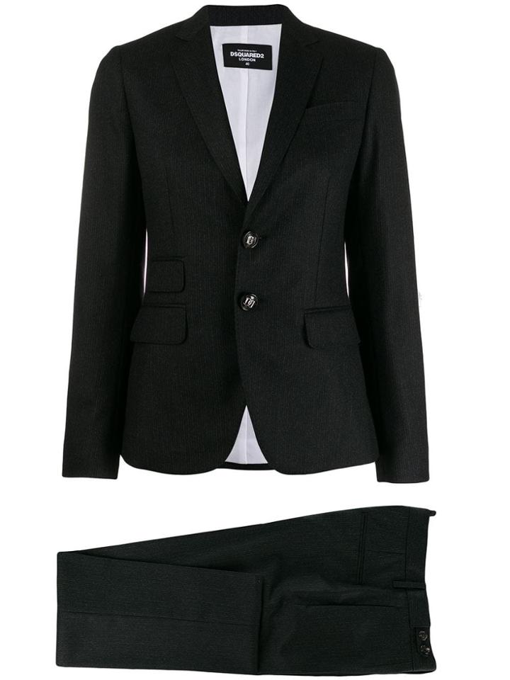 Dsquared2 Tailored Vented Suit - Grey