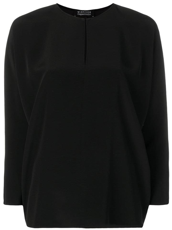 Gianluca Capannolo Keyhole Detail Blouse - Black